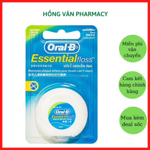 Chỉ Nha Khoa Cao Cấp Nhập UK Oral-B Essential Floss 50m