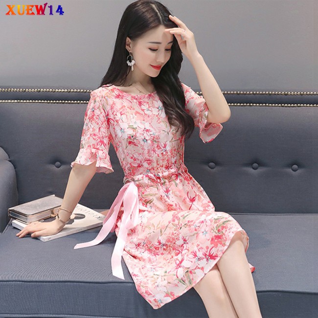 Đầm Hoa Tay Loe Thời Trang Dành Cho Nữ | BigBuy360 - bigbuy360.vn