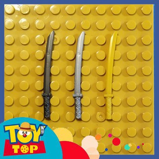 [Đóng túi] Đồ chơi lắp ráp phụ kiện cho mini combo 10 kiếm Katana cho ninja , Samurai , lính trung cổ xếp hình NO.206