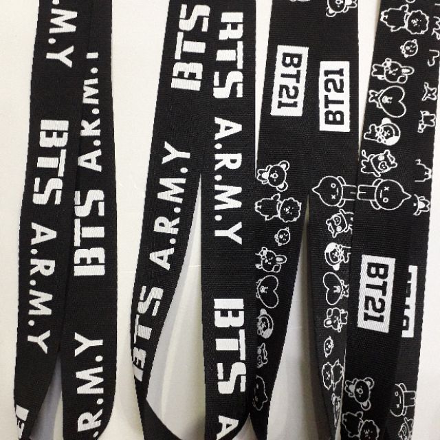 Dây strap dài BTS BT21 BLACKPINK  dây đeo thẻ BLACKPINK BTS BT21