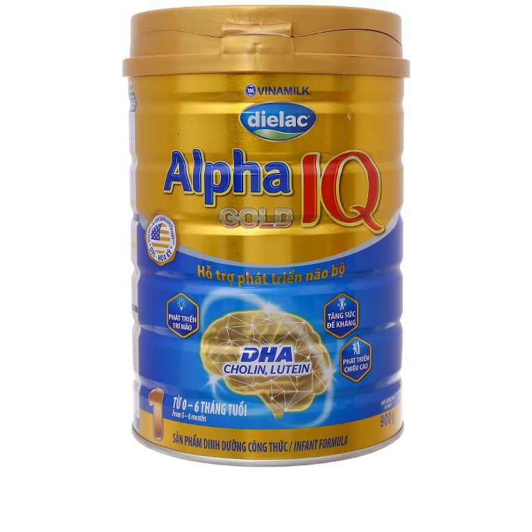 Sữa Dielac Alpha Gold 1 900g (cho bé 0-6 tháng)