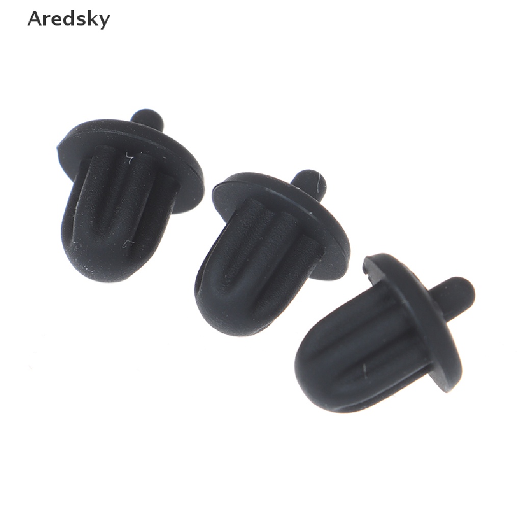 Bộ 10 Vỏ Cao Su Đen 6.35mm Bọc Chống Bụi Cho Jack Âm Thanh / Micro / DVD / PC