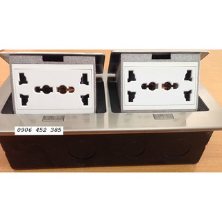 Ổ cắm điện đa năng lắp âm sàn tặng ống luồn, bo gọn dây điện, mạng Ugreen