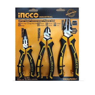 Bộ 3 kềm răng,cắt và nhọn cao cấp ingco hkhlps2831
