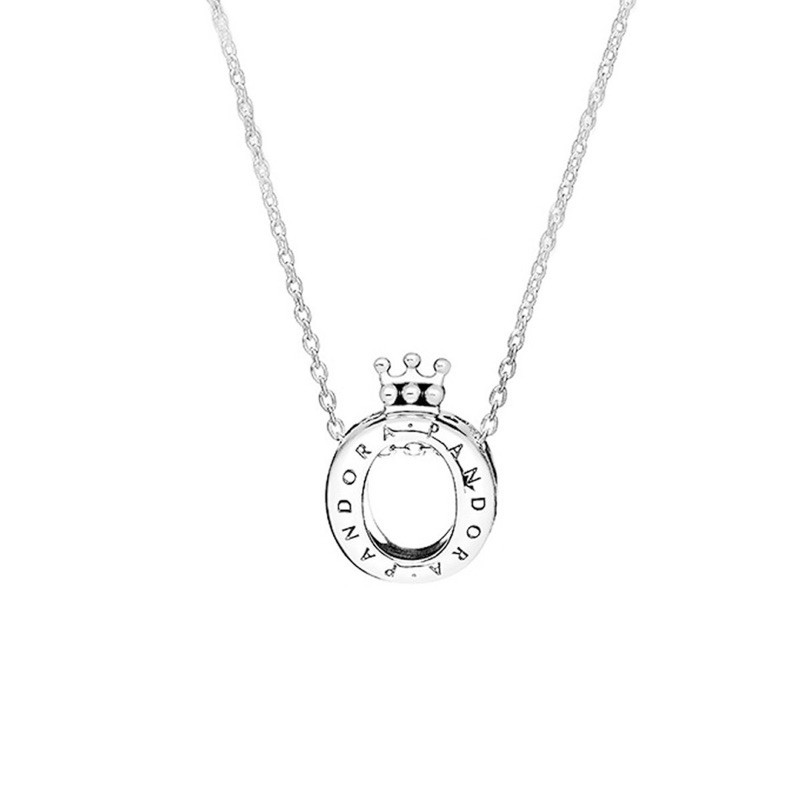 charm pan vương miện xỏ ngang bạc s925 cao cấp