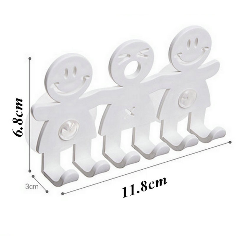 Giá Đỡ Bàn Chải Đánh Răng Gắn Tường Hình Mặt Cười Dễ Thương Đa Năng Tiết Kiệm Không Gian Tiện Dụng