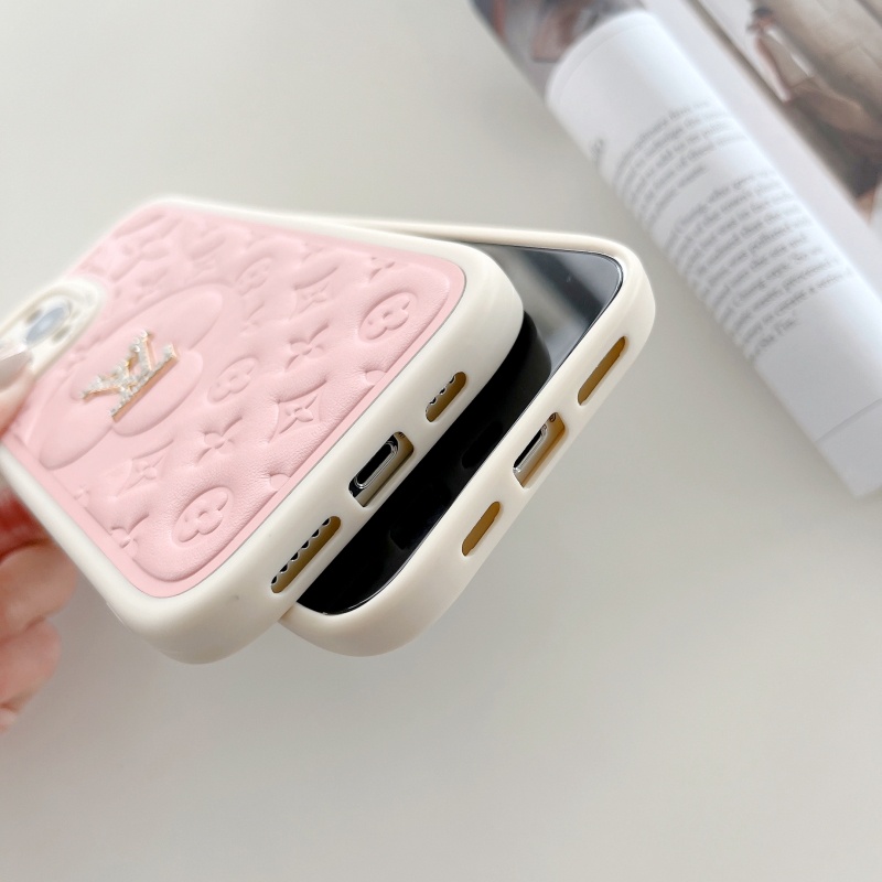 Ốp Điện Thoại Chống Sốc Màu Kẹo Ngọt In Logo LVy Cho iPhone 14 13 12 11 Pro Max XS XR X 8 7 6 6S Plus + SE 2020