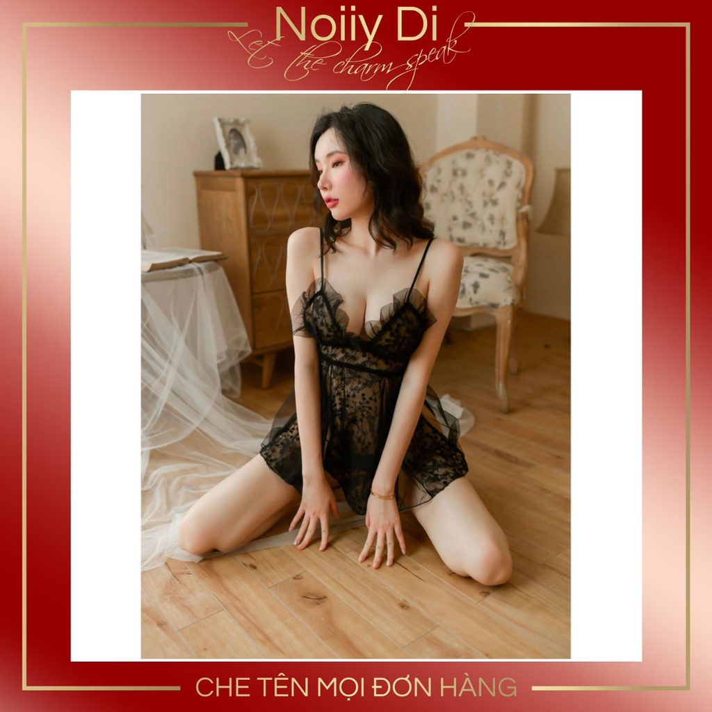 Đầm Ngủ Sexy 2 Dây Ren Quyến Rũ Gợi Cảm. Váy Ngủ Sexy Chất Vải Mềm Mịn Siêu Tôn Dáng.Mã 001 | BigBuy360 - bigbuy360.vn