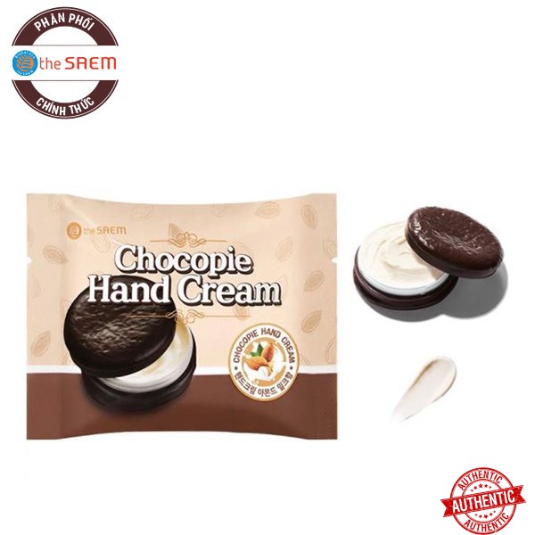[Mã giảm giá] Kem Dưỡng Ẩm Da Tay The Saem Chocopie Hand Cream Almond Milk 35ml