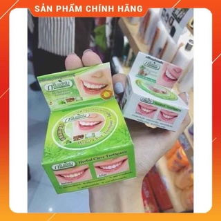 Kem tẩy trắng răng trà xanh thái lan, kem tẩy cao răng green herb