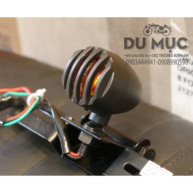 Đèn hậu lưới thép -độ các dòng xe classic- cafe racer, tracker, street cub