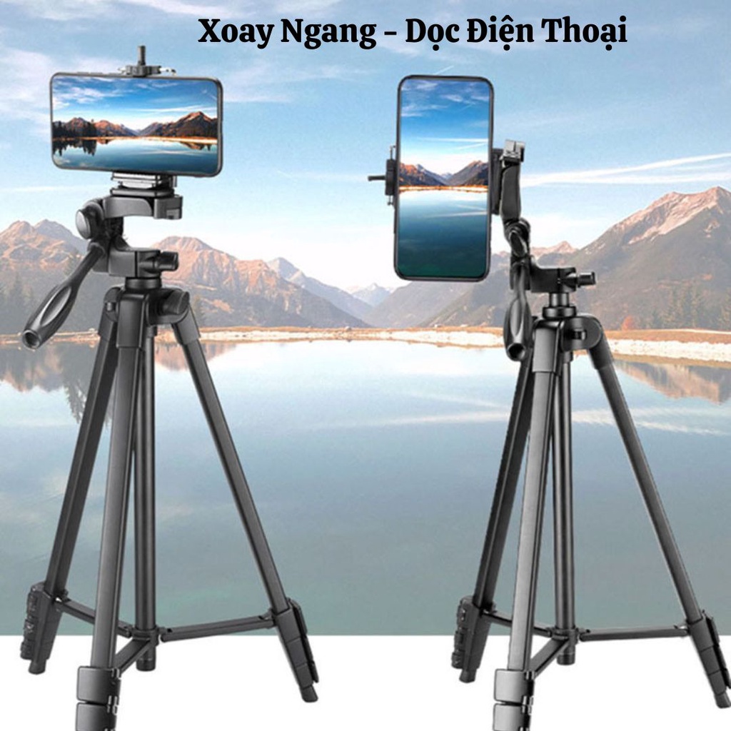 Tripod 3 Chân Khung Nhôm Chụp Ảnh Quay Video Chuyên Nghiệp - Gậy Chụp Ảnh 3 Chân Tripod Quay Phim -Chân Máy Ảnh Đa Năng