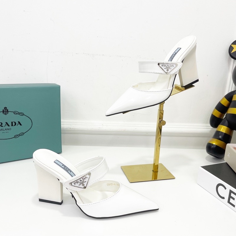 Sục prada gót dẹt mũi nhọn fullbox