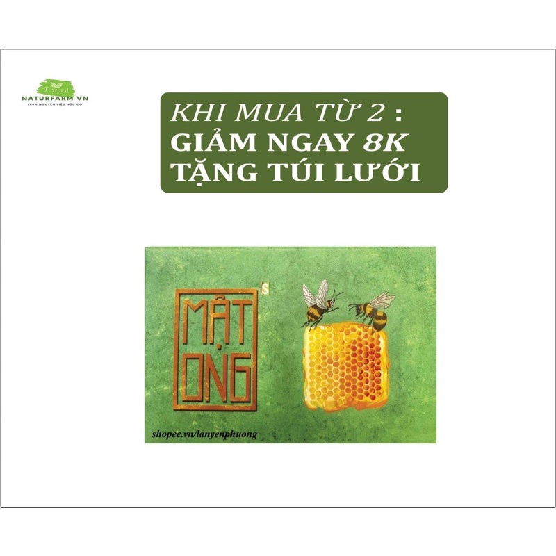 Xà bông nghệ mật ong - xà bông sinh dược thiên nhiên