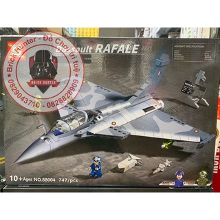 SX 88004 Army Jetfighter bộ đồ chơi lắp ráp mô hình máy bay phản lực chiến đấu Rafale của Pháp