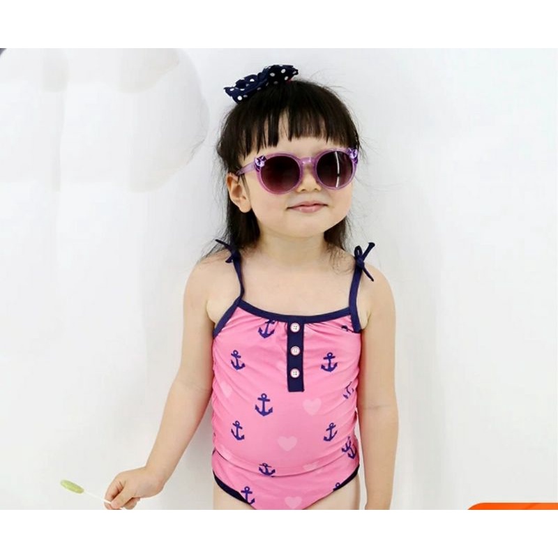 Mắt kính mát cao cấp H.M dạng tròn hình Ngựa Pony màu tím cho trẻ em