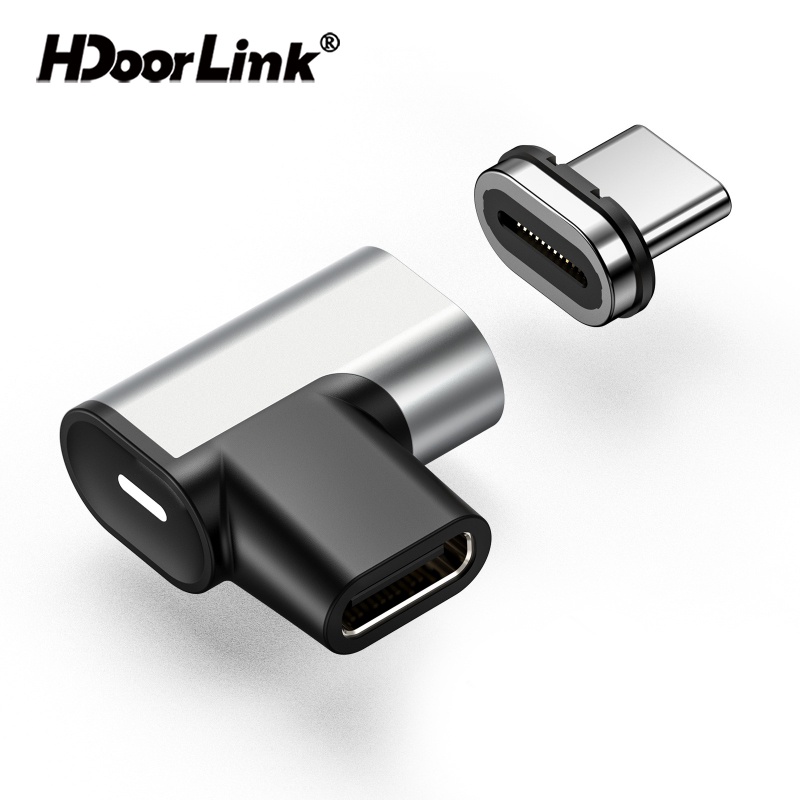 Giắc chuyển đổi từ tính HdoorLink Type-C 24-Pin USB 4K HD Data Sync 10Gbs USB C 3.1 PD 100W sạc nhanh cho MacBook Huawei