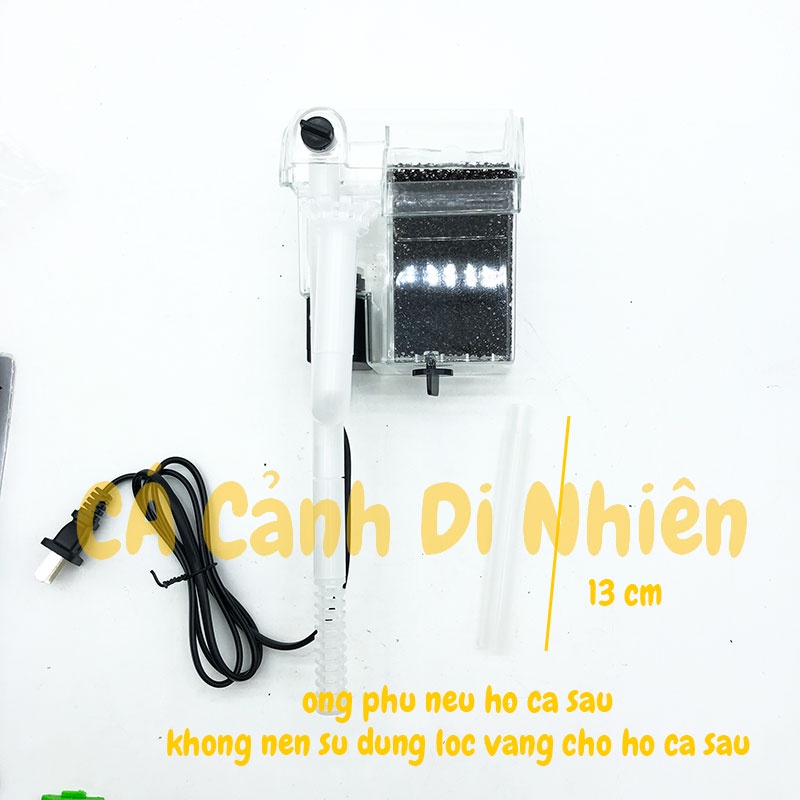 Máy lọc nước hồ cá 8W dạng thác nước AP-606H Vipsun Fish treo thành hồ cá 30-40cm