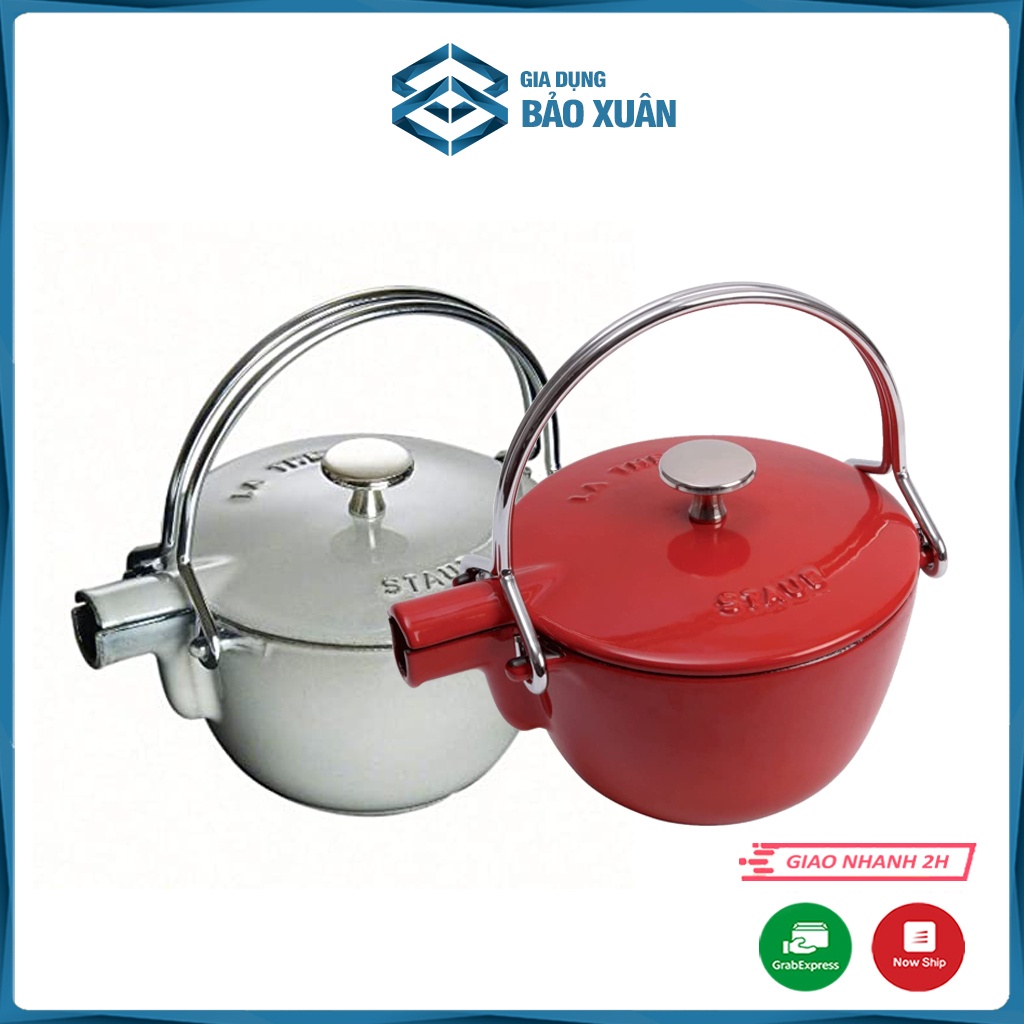 Ấm đun trà gang STAUB KETTLE 16.5cm dung tích 1.2 Lít - dùng được cho bếp từ