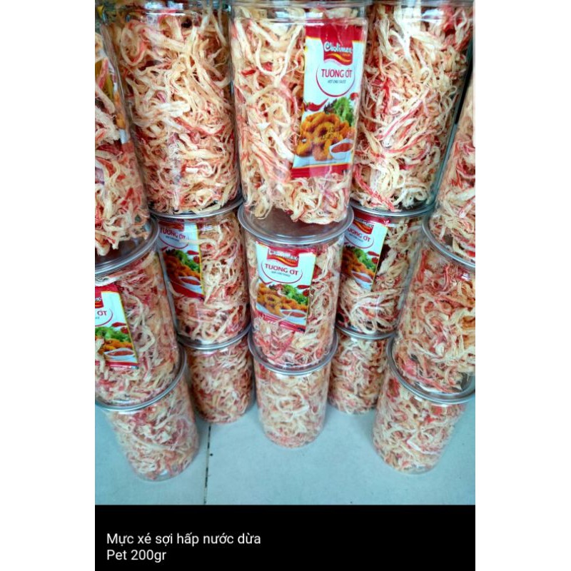 Mực xé sợi hấp nước dừa
