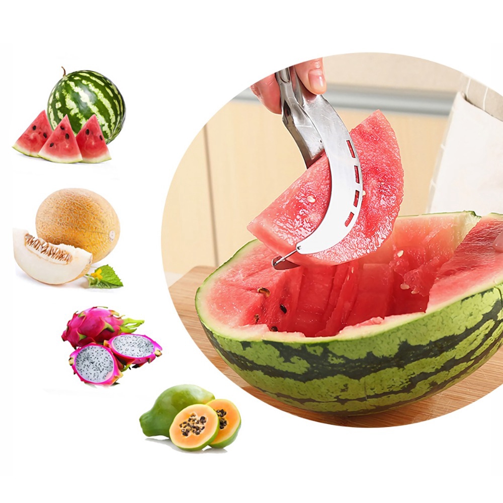 Dụng Cụ Cắt Dưa Hấu Đa Năng Bằng Thép Không Gỉ
