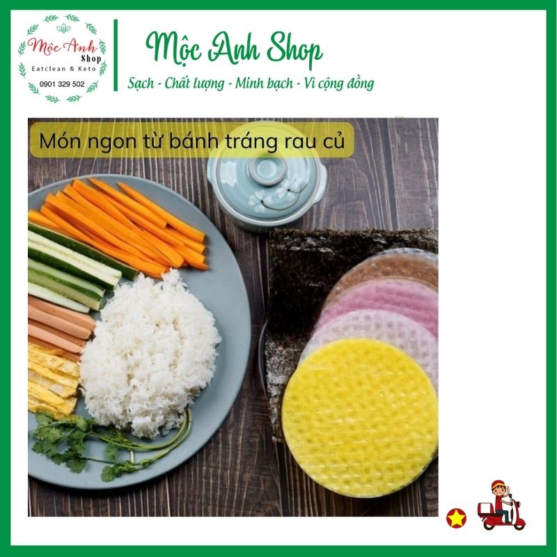 Bánh Tráng Cuốn Gạo Lứt Mekong River 300gr Giảm Cân , Eatclean Healthy - Siêu Sale
