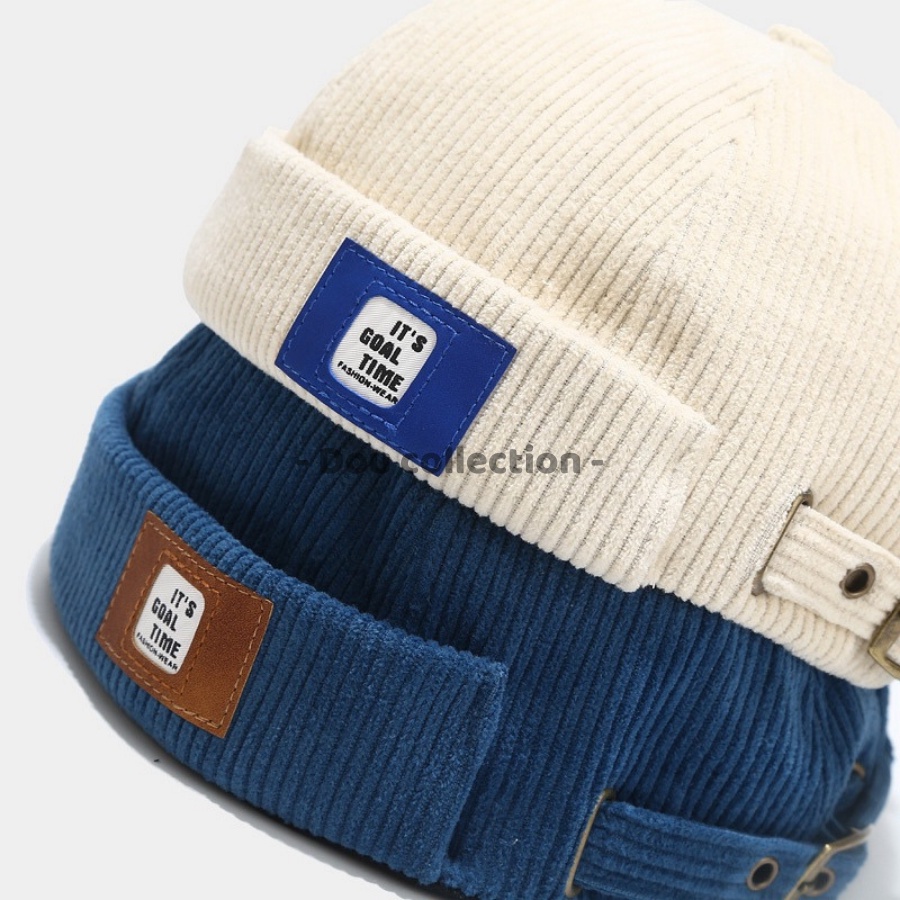 [Nowship2h] Mũ Nón (Miki Hat) Vải Nhung Tròn Dưa Hấu Không Vành Cao Cấp Unisex Phong Cách Rento - Demin - Mã NV035