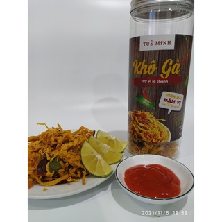 Khô gà lá chanh cay Tuệ Minh 500gram