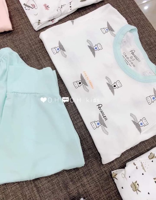 Bộ dài tay chất cotton thun lạnh Avaler