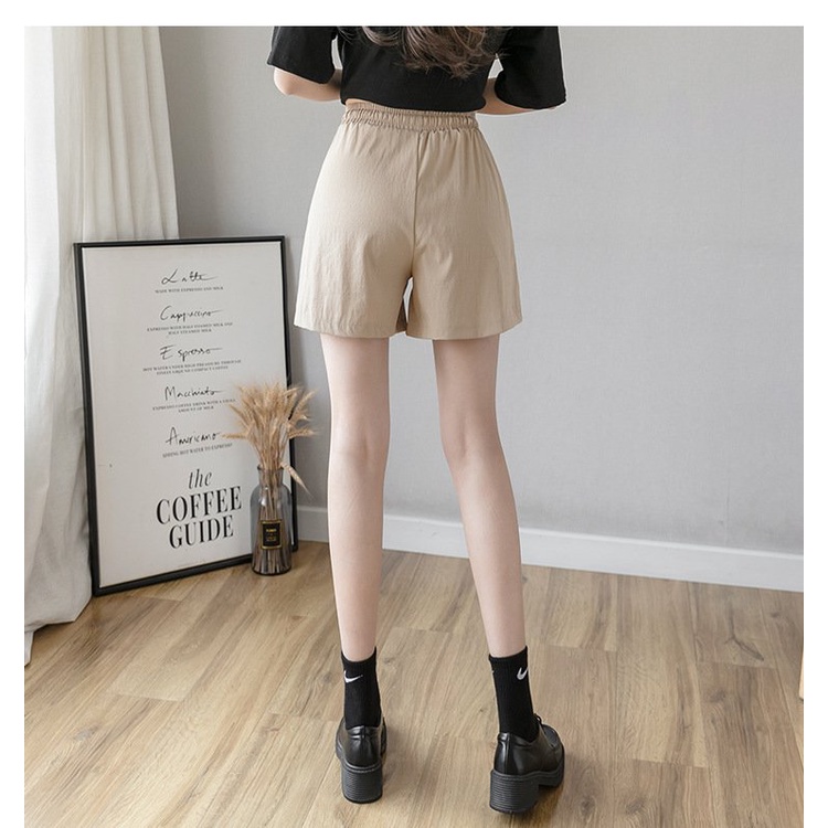 Quần đùi đũi nữ, quần short nữ lưng chun, thấm hút mồ hôi, thoáng mát mùa hè QD20