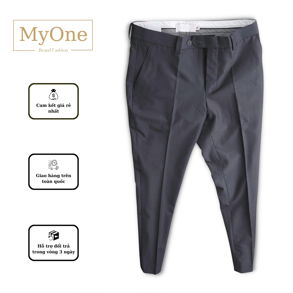 Quần âu nam, form dáng slimfit, 6 màu, chất liệu cotton, co giãn tốt, MyOne