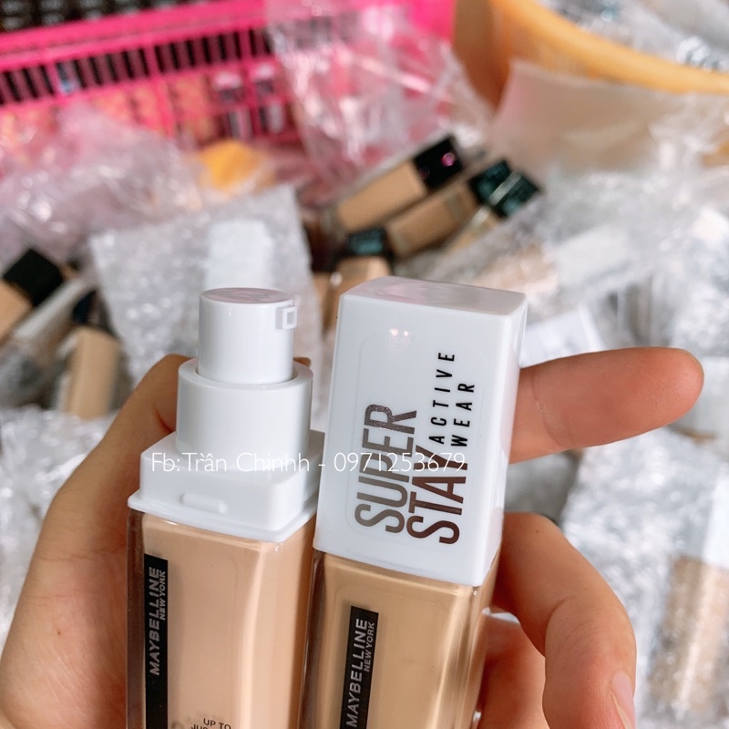 Mẫu mới - Kem nền Maybelline Super Stay 30h Foundation tone 110 112 115 120 125