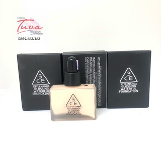 Kem Nền Glossing Waterful Foundation 3ce (CÓ VIDEO CHECK HIDDEN TAG)