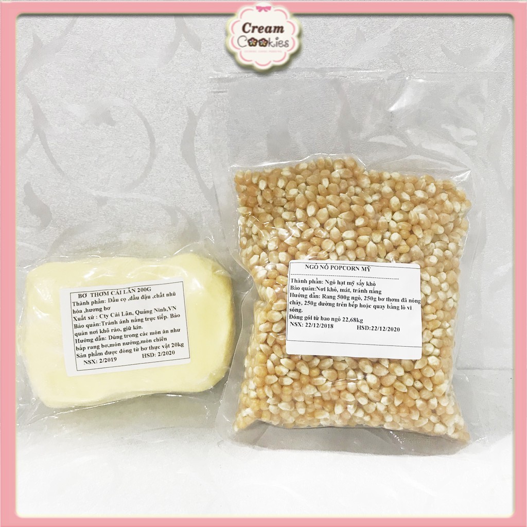 500g Popcorn - Bắp Nổ hồ lô corn kernels bỏng ngô hàng cao cấp