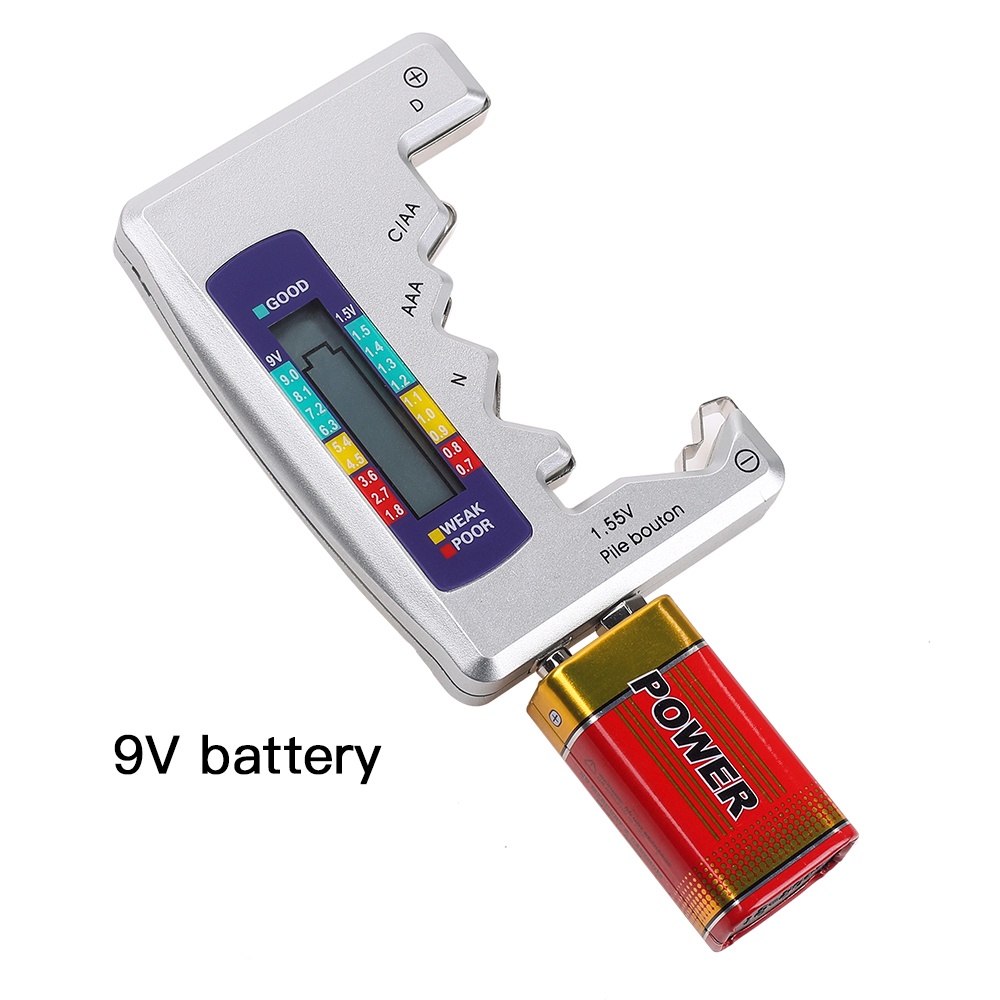 Máy test pin điện tử cầm tay EKEZ c d n aa aaa 9v 1.5v