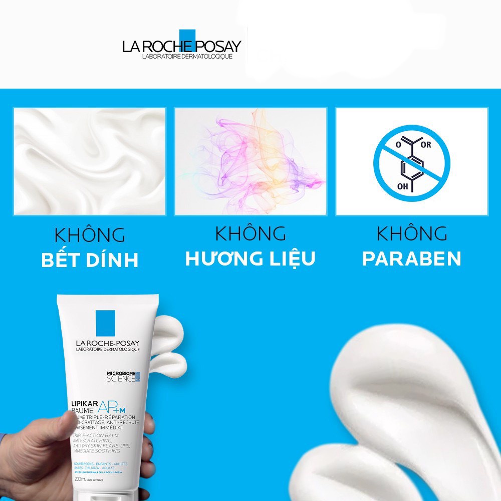 La Roche Posay Kem Dưỡng Làm Dịu Da Dành Cho Da Bị Khô, Ngứa Dùng Được Cho Trẻ Em &amp; Trẻ Sơ Sinh Lipikar Baume AP+M