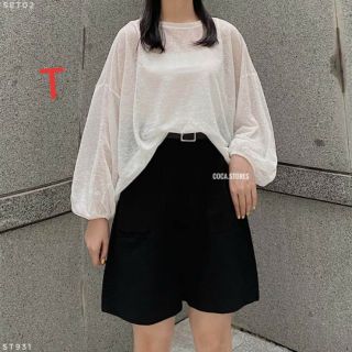 Sét áo voan mỏng kèm áo 2 dây