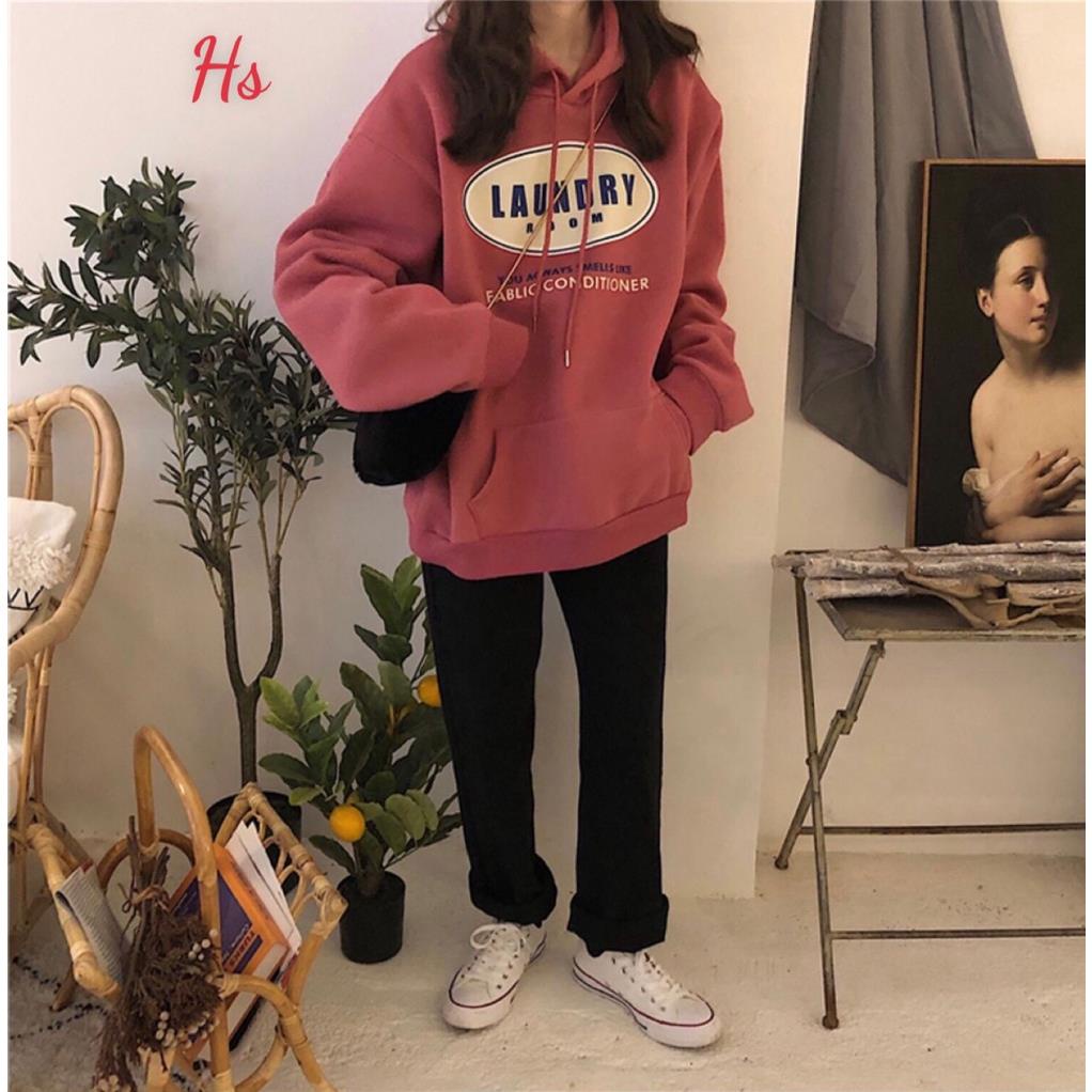 Áo Hoodie Nỉ Unisex LAUNDRYY 3 Màu dưới 65kg - Dáng Rộng Dài Tay Kèm Mu G096 | BigBuy360 - bigbuy360.vn