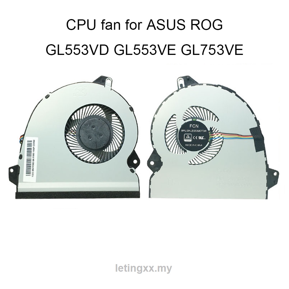 Quạt tản nhiệt Cpu chuyên dụng cho Asus Rog Strix Gl553 Vd Gl553vw Gl553ve Gl753vd Fx53 Fvx53 Fvpx3 Fvbv0dx53 Fvpdx 13dx