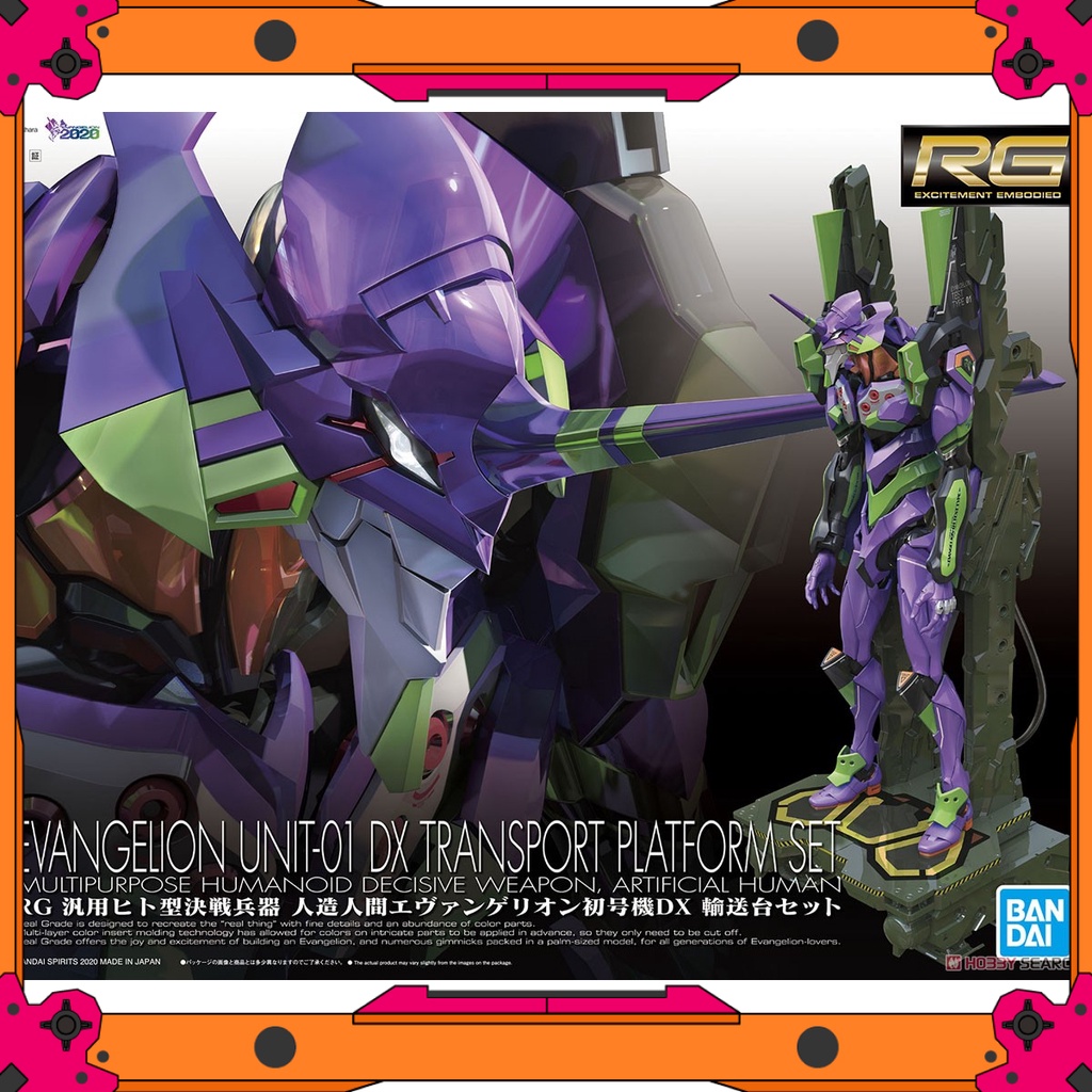 Mô Hình Gundam RG Evangelion Unit 01 DX Transport Platform SET