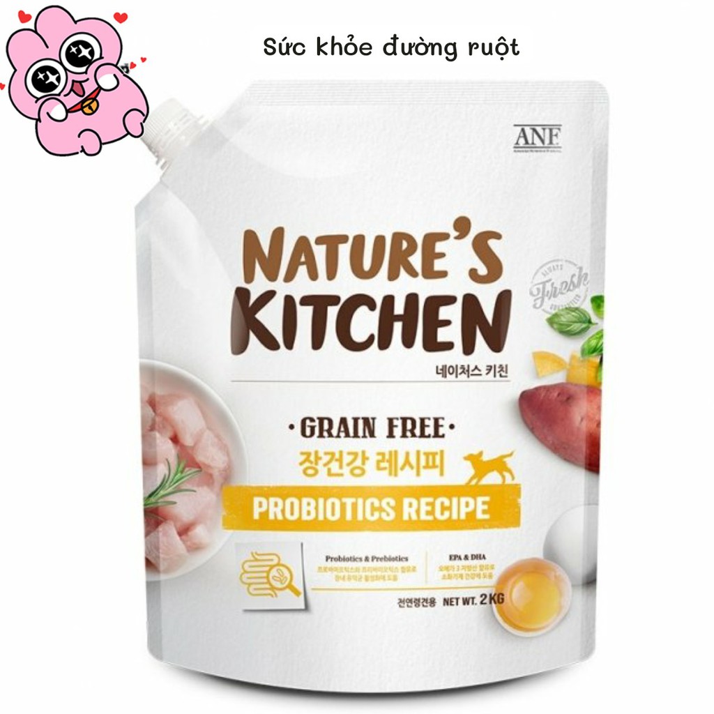 ANF - Nature's Kitchen - Hạt thức ăn chức năng tăng cường sức khỏe cho chó mọi lứa tuổi 2kg