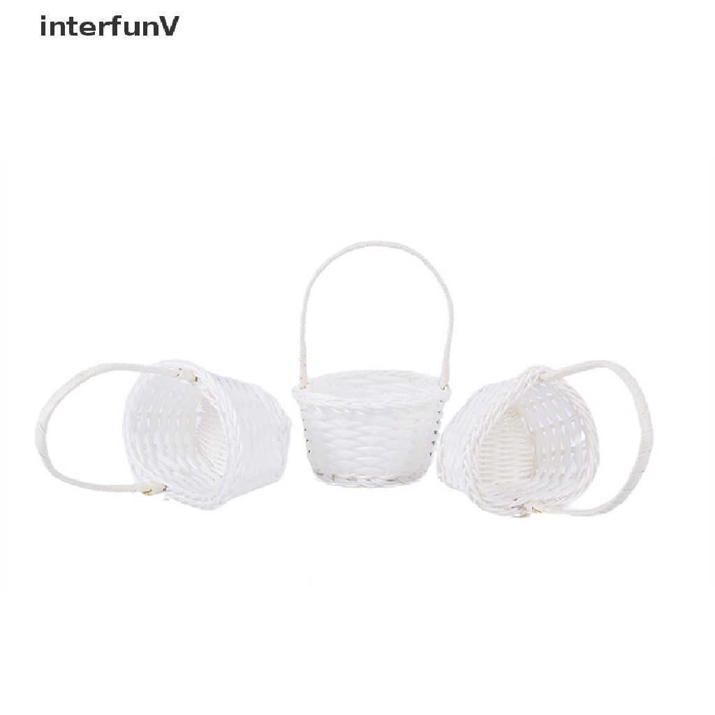 1 Giỏ Đan Mây Mini Bằng Nhựa Dùng Đựng Trà / Cà Phê Tiện Dụng Mang Theo Du Lịch Dã Ngoại