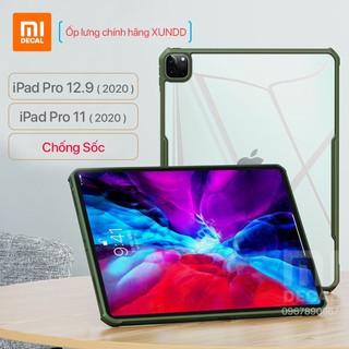 Ốp lưng iPad Pro 11 inch 2020, 12.9 inch 2020 lưng trong suốt viền chống sốc TPU chính hãng XUNDD