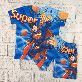 Quần áo trẻ em siêu nhân cho bé trai, siêu nhân HULK , Spiderman, Superman, Batman,bộ đồ bộ đồ siêu anh hùng 3DTE - 026