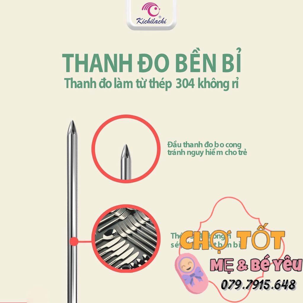 Nhiệt kế điện tử đa năng đo sữa, nước, thức ăn Kichi