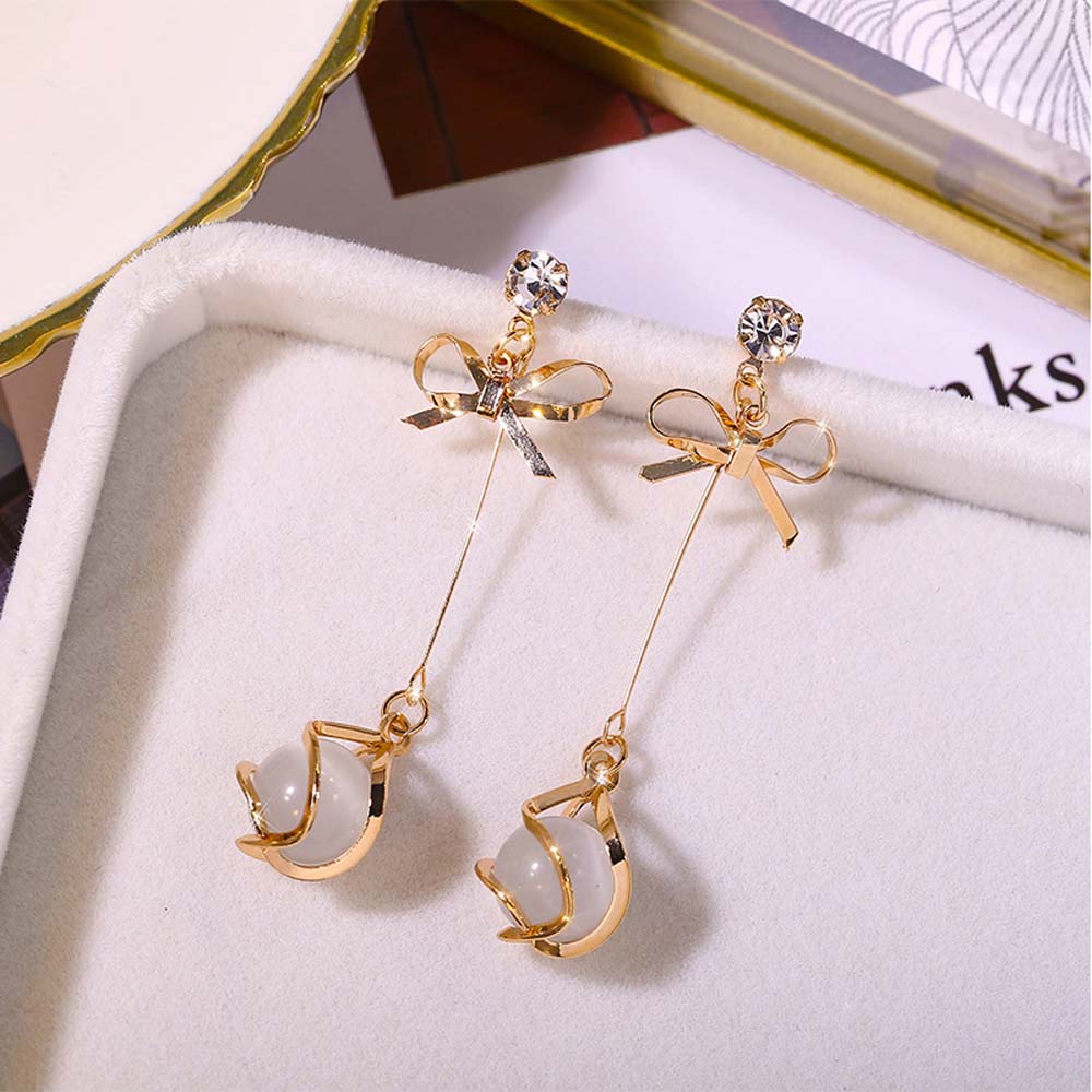 Khuyên Tai Dáng Dài Hình Giọt Nước Bằng Acrylic Phối Kim Loại Nhiều Màu Thời Trang Hàn Quốc Cho Nữ