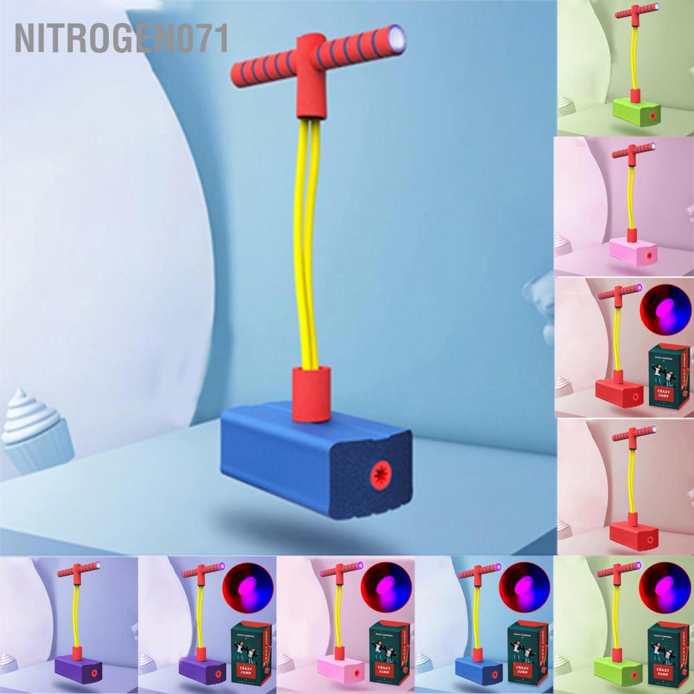 Nitrogen071 Kid Foam Pogo Jumper Bounce Balance Training Bouncing Toy with Squeaky Sounds