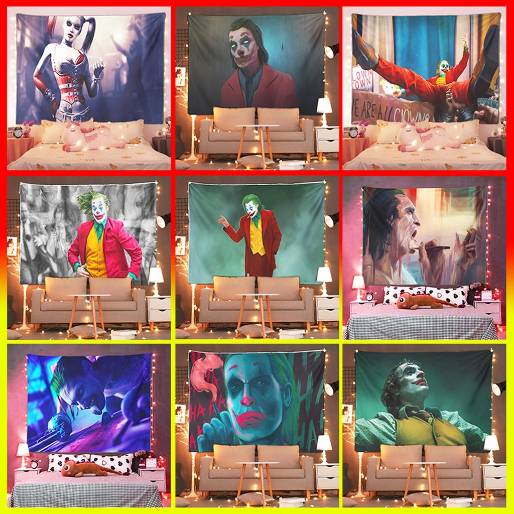 💖FREESHIP💖 Tranh vải treo tường cỡ lớn Decor trang trí phòng ngủ phòng khách- Tranh Joker-1