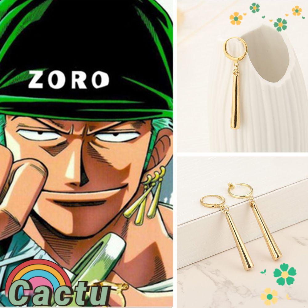 Khuyên Tai Xỏ Họa Tiết Hoạt Hình One Piece Zoro Sauron