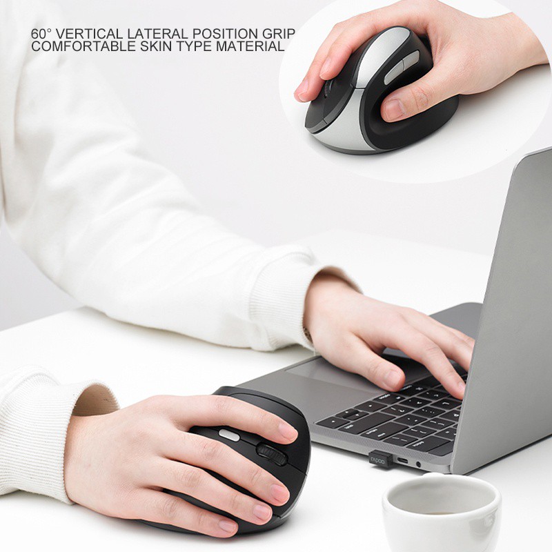 Chuột Quang Không Dây Rapoo MV20 6 Nút Bấm 1600 DPI